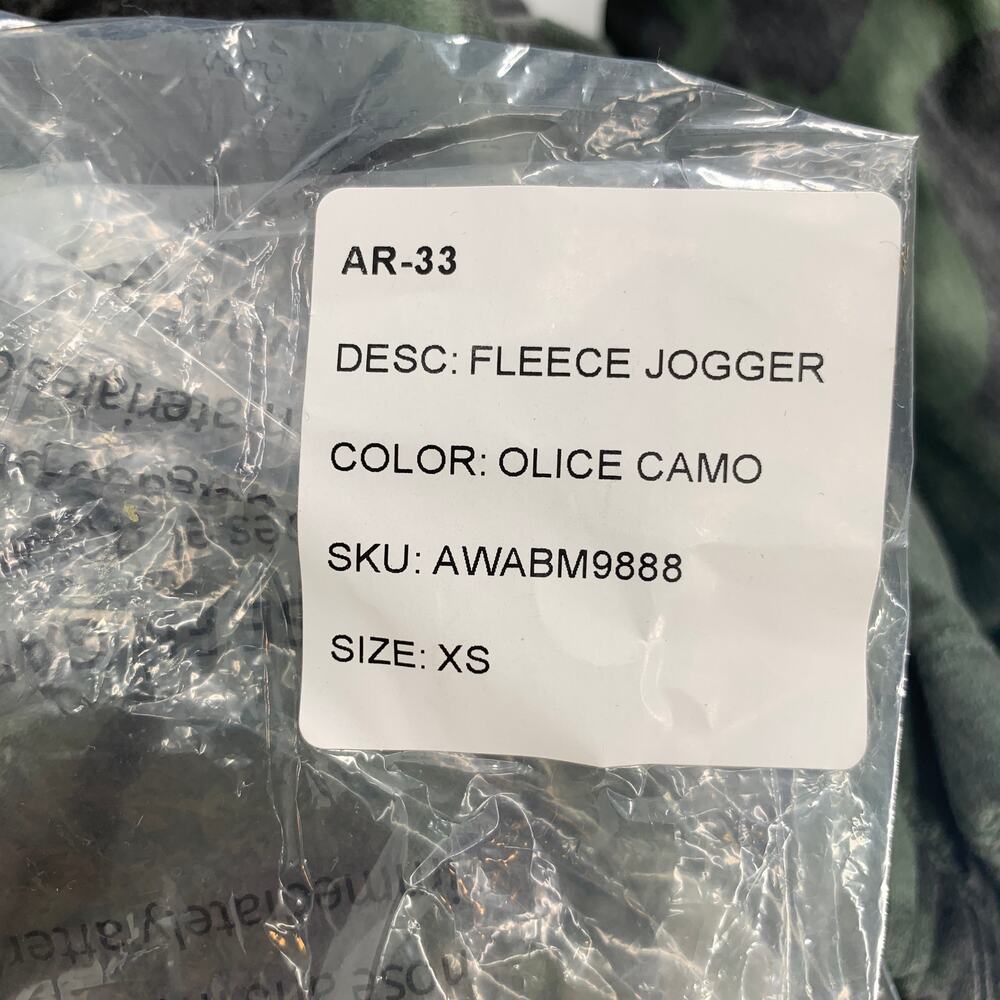 AR-33 Joggers Size XS Green Camo Camoflague Pant NEW AR33 Workout Athleisure - Picture 5 of 8